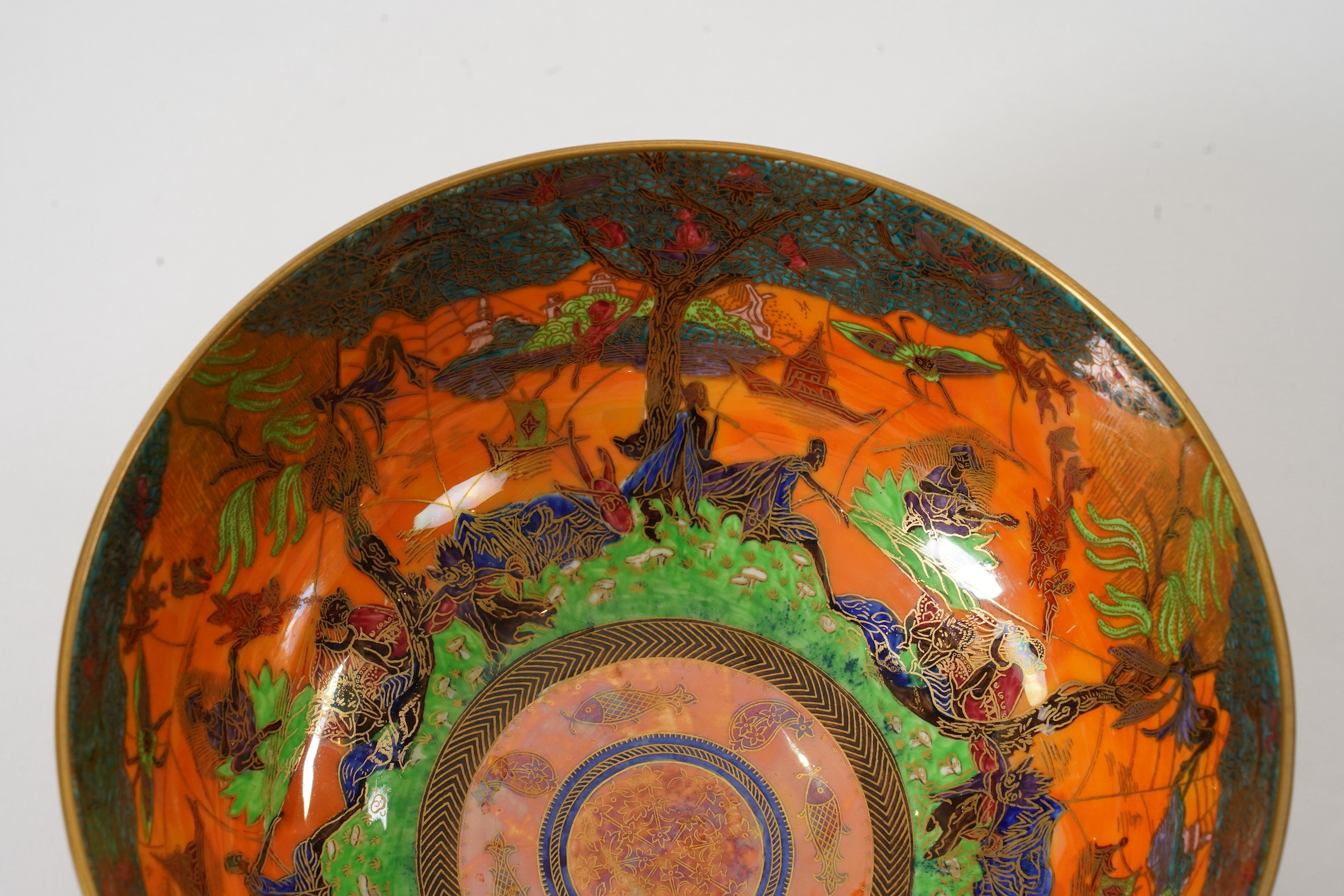 Daisy Makeig-Jones (1881-1945) for Wedgwood: A Fairyland lustre Imperial bowl